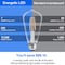 Energetic Lighting 60 Watt Equivalent, ST19 LED Filament, CRI 95, 5000K, Non-Dimmable light Bulb, E26 Base, 4PK YGA16A01-950 - alternate 5